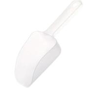 White Plastic Ice Scoop,Ice Cream Scoops,Kitchen Ice Scooper for Ice Maker, Ice Scooper for Ice Maker Freezer Bar Wedding Party Small Food Scoops for Pet Animal Dog Food Candy Scoop Beach
