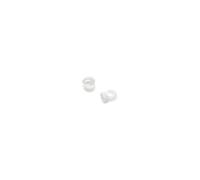 White Plastic Mini Magnetic Hooks For Fridge, Office, Whiteboard, Noticeboard, Filing Cabinet - 12mm Dia X 20mm Tall - Pack Of 2