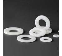White Plastic Nylon Flat Washer Plane Spacer M2 M2.5 M3 M4 M5 M6 M8 M10 M12~ M24 Insulation Gasket Ring For Screw 0.5~3mm(M3x8x1(200pcs))