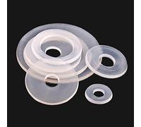 White Plastic Nylon Washers - M8 M10 M12 M14 M16 M18 M20 Flat Spacer Seals Gasket Rings(M16x28x1mm 50pcs)