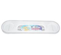 White Plastic Over Bath Rack Suitable for fixing to the wall or laying across Bath Tub