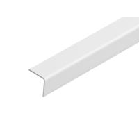 White Plastic PVC Corner 90 Degree 1 Meters Angle Trim Wall Corner Guard Edge Protector TMW Profiles (20mm x 20mm x 1M)