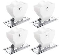 White Plastic Roman Shade Pulley Set of 4, for Roller Blinds and Curtains, Modern Minimalist Smooth-Operation Curtain Accessories