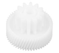 White Plastic Sausage Stuffer Replacement Gear 12/54 Teeth Double Wheel | Food-grade Nylon Material, Easy-to-clean Surfaces, Suitable for Home Cooks and Professional Use