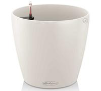 White Plastic Self-Watering Indoor & Outdoor Plant Pot (Dia)28 (H)26 Cm, Lechuza Classico Color