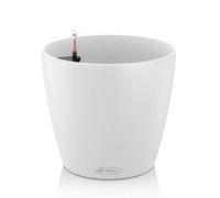 LECHUZA CLASSICO Color 43 White Poly Resin Floor Self-watering Planter with Substrate D43 H40 cm