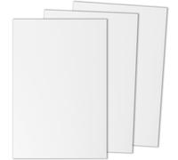 White Plastic Sheet Rigid PVC 1/8" Thick, 8x12, Pack of 3 by Mujoiny Panel Board for Signage Display Industrial DIY Crafts