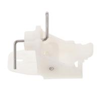 White Plastic Shelf Clips for Refrigerators and Freezers, Adjustable | Multiple Hooks, Height and Position Changes, Secure Shelves, Space Saving, for Retail Display Cases and Commercial Use