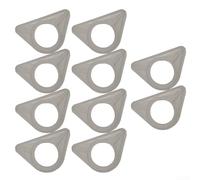 White Plastic Sink Stabiliser 90x57mm Vibration Free | 10-pack for value, fits thin steel sinks, reduces for flex, tool-free install, white plastic construction