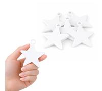 White Plastic Star Shaped Balloon Weights 8g - Pack of 5 Helium Balloon Holders for Party, Event & Display Decorations