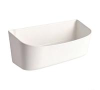 White Plastic Storage Box For Rv Boat Yacht Truck, Compact Organizer For Camping Gear And Toiletries, 10.3 Inch