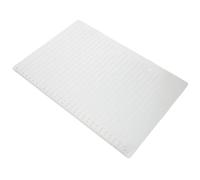 White Plastic Straight Line Stencil Ruler for Students Exams