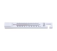 White Plastic Thermometer for Fridge and Freezer with Clear Display from 0 to 24 Degrees for Celsius and -16 to -40 Degrees for Monitoring Food Safety in the Household (White)