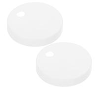 White Plastic Toilet Lid Bolt Covers, for Toilet Seat | Screw Caps White, Hidden Solution for Homes and Public Places, Easy Installation, 60mm Plastic