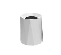 White Plastic Trash Can Small Waste Baet for Bathroom Kitchen Bedroom Home Office & ColDorm Garba Bin for Efficient Space Saving