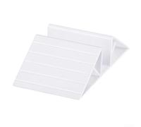 White Plastic Triangle Pet Gate Support Feet, 4-Pack Reinforcement Fittings for Freestanding Dog Fence Panels, For Easy Install Stability Boosters for HOMEs Stairs(6 Pack)