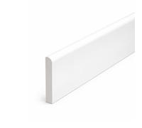White Plastic UPVC Trim 90mm x 1 Metre, Plastic Edging Trim for Fascia Boards, Window Sills and Doors, Architrave Skirting Board (3)