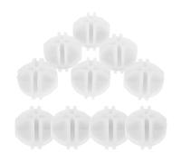 White Plastic Wire Cube Connectors 10pcs for Bookshelves and Shoe Racks | Insert Groove Design, Multiple Slots, Easy Disassembly and Cleaning, Shelf Separator for Indoor Use