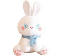 (White) Plush Bunny Doll - Plush Rabbit Doll | Lovely Super Soft Decorative Rabbit Plush For Kids Girls Boys Christmas Birthday Halloween