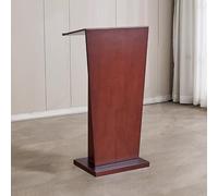 White Podium Stand - Portable Lectern for Home Office & Classroom - Adjustable Height Desk with Pulpit Design - Professional Hostess Stand for Events