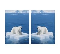 White Polar Bear on Ice Passport Holder for Travel Passport Wallet Cover Travel Document Organizer Credit Card Holder Passport Cover