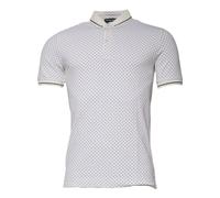White Polka Dot Collared Polo T-shirt- male- Dolce & Gabbana- Polo Shirts- White- L- Tops L