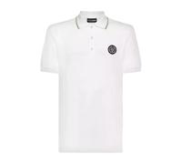 White Polo Shirt SS Tiger - male - Plein Sport - Training - White - M - Sport M