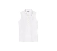 White Polo Shirt with Mother of Pearl Buttons S