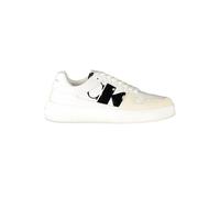 White Polyester Sneaker with Contrast Details - male - Calvin Klein - Sneakers - White - 11 UK - Shoes 11 UK