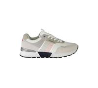 White Polyester Sports Sneaker with Contrast Details - male - Carrera - Sneakers - Multicolor - 10 UK - Shoes 10 UK