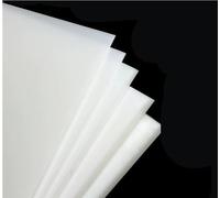 White Polypropylene Reusableplastic Sheet Board - 50 x 50 cm, 5-8 mm Thick, Rigid Waterproof Panel 1pcs(8mm)