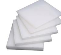 White Polypropylene Sheet 40x40cm - 1-4mm Thick for DIY Crafts, Kitchen Organizer, Cabinet Partition 1pc(4mm)
