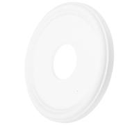 White Polyurethane Ceiling Medallion for Pendant Lights 33x33x2.5cm | Fits Existing Fixture, Smooth Finish, Ornate Style, for Ceiling Renovation and Home Decor