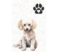 White Poodle Dog Breeds 2025 Diary, week to view, 14 month Journal