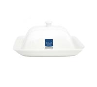 White Porcelain Butter Dish With Lid Cover Butter Storage Serving Tray Container