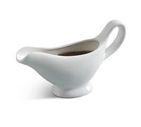 White Porcelain Gravy Sauce Boat Container Plate Tableware 180ML