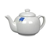 White Porcelain Teapot 8 Cup 1.1 Litre Traditional Large Teapot Stoneware Tea Coffee Serving Pot Jug