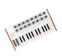 White Portable Controller Keyboard Electronic Piano 25-Key Mini Keyboard Piano Instrument Portable Electronic Keyboards