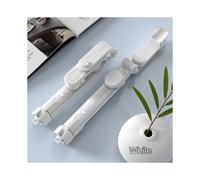 (White) Portable Selfie Stick Phone Tripod + Bluetooth Remote & Fill Light Live Stream