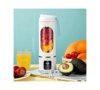 (White) Portable USB-Rechargeable Blender & Juicer - Easy Clean, Perfect for Fruit & Vegetable Drinks, Milkshakes