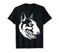 White Portrait Bully Bull Terrier for Dog Owner T-Shirt