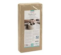 White pottery clay, unfired, 10kg
