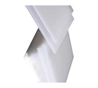 White PP Plastic Sheet， 2 Pcs White Polypropylene Sheets 100x100x(6-10) mm(100x100x8mm)