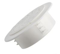 White Pp Plastic Wall Hole Cover For Air Conditioning Vents With Shutters, Heat Resistant Round Rosette For Pipe Openings, 40mm To 100mm Diameter Options(80mm)