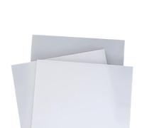 White PP Polypropylene Reusableplastic Sheet Board, 40 x 40 cm, 5-8 mm Thick, Rigid Waterproof Panel,1pcs(5mm)
