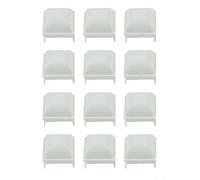 White Pp Pool Fence Post Covers For 1.5 Inch Square Hollow Posts Compatible With For Kayak Jw Esther Williams Above Ground Pool Fencing Safety Guards Twenty Four Pieces(12pcs)