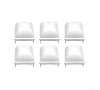 White PP Pool Fence Post Covers for 1.5 Inch Square Posts - Weather Resistant Guards Fit for kayak for jw Esther for williams Swimming Pool Decks 6-48 Pack(6pcs)