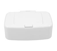 White Pp Wipes Holder Box with Lid, One-Handed Operation