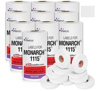 White Pricing Labels for Monarch 1115 Price Gun - 6 Sleeve, 90,000 Price Marking Labels