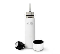 WHITE Prime Mate Listo Automate 2-in-1 - Self-Serving Yerba Mate Thermos with Built-In Straw, Stainless Steel Vacuum Insulated Bottle (500 ml)